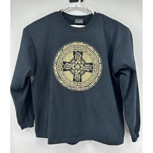 Keltic Designs By Jen Delyth Graphic Tee Gold Celtic Vintage 1990 XL